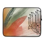 a laptop case with a design on it