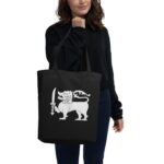 High-quality Sri Lankan Flag Lion Tote Bag for heritage enthusiasts