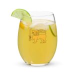 Decorative Sri Lankan Lion Wine Glass for themed parties and gatherings