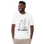 Hand-drawn Elephant T-Shirt featuring Sri Lankan designs
