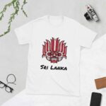 High-quality Sri Lankan Yaka T-Shirt featuring vibrant mask design