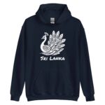 Stylish Sri Lankan Peacock Hoodie with Traditional Art