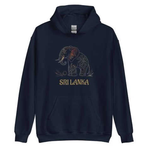 Stylish Sri Lankan Elephant Hoodie with heritage design