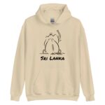 Bold and colourful Elephant Hoodie from Sri Lankan Hoodies