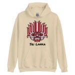 Colourful Sri Lankan Yaka Hoodie with bold mask design