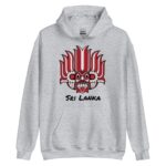 Artistic Yaka Hoodie with Sri Lankan cultural flair