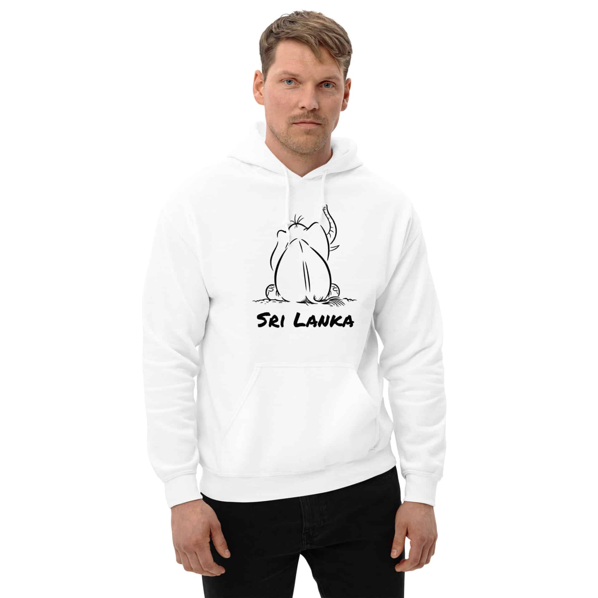 Seated Elephant Hoodie in daylight design for gifting