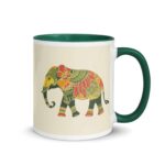 Decorative Colourful Elephant Mug for home or office decor
