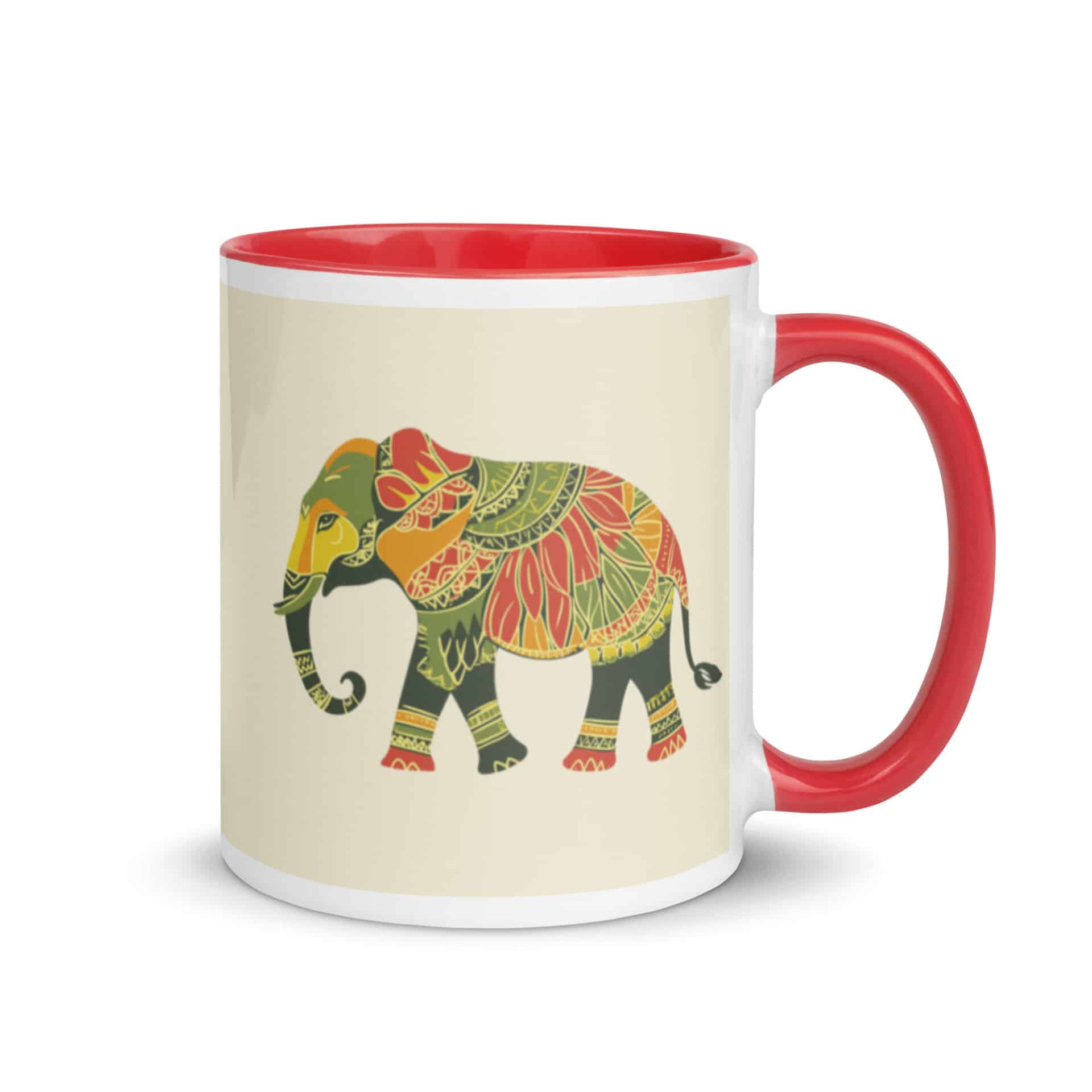 Bright and vibrant Colourful Elephant Mug for gifting