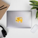 Authentic Sri Lankan Lion Sticker for Cultural Enthusiasts