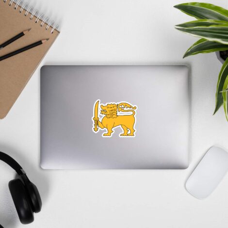 Authentic Sri Lankan Lion Sticker for Cultural Enthusiasts