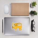 Unique Sri Lankan Lion Sticker with Cultural Symbolism