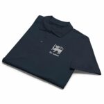 Premium midnight polo with traditional Sri Lankan lion emblem