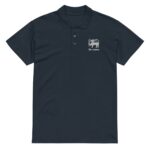 Sri Lankan Flag Lion Polo T-Shirt in midnight blue with traditional emblem