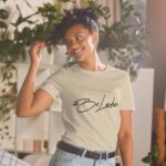 Lifestyle shot of Be Lankan T-shirt in urban setting