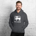 Sri Lankan Flag Lion Hoodie featuring premium double-lined hood design