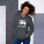 Sri Lankan Flag Lion Hoodie with convenient front pouch pocket detail
