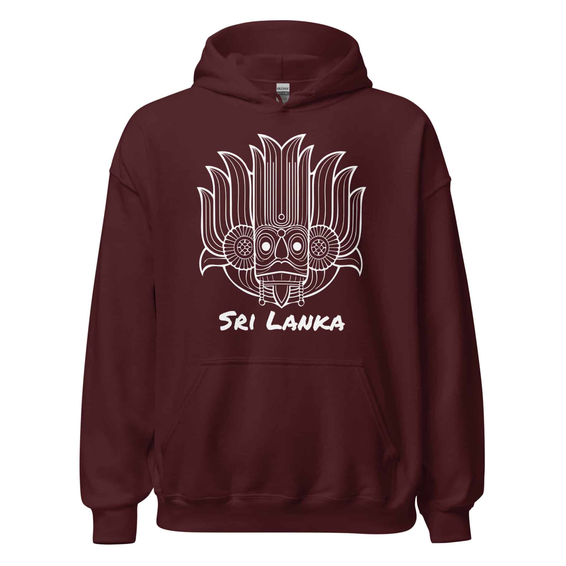 Premium Sri Lankan Yaka Hoodie product flat lay