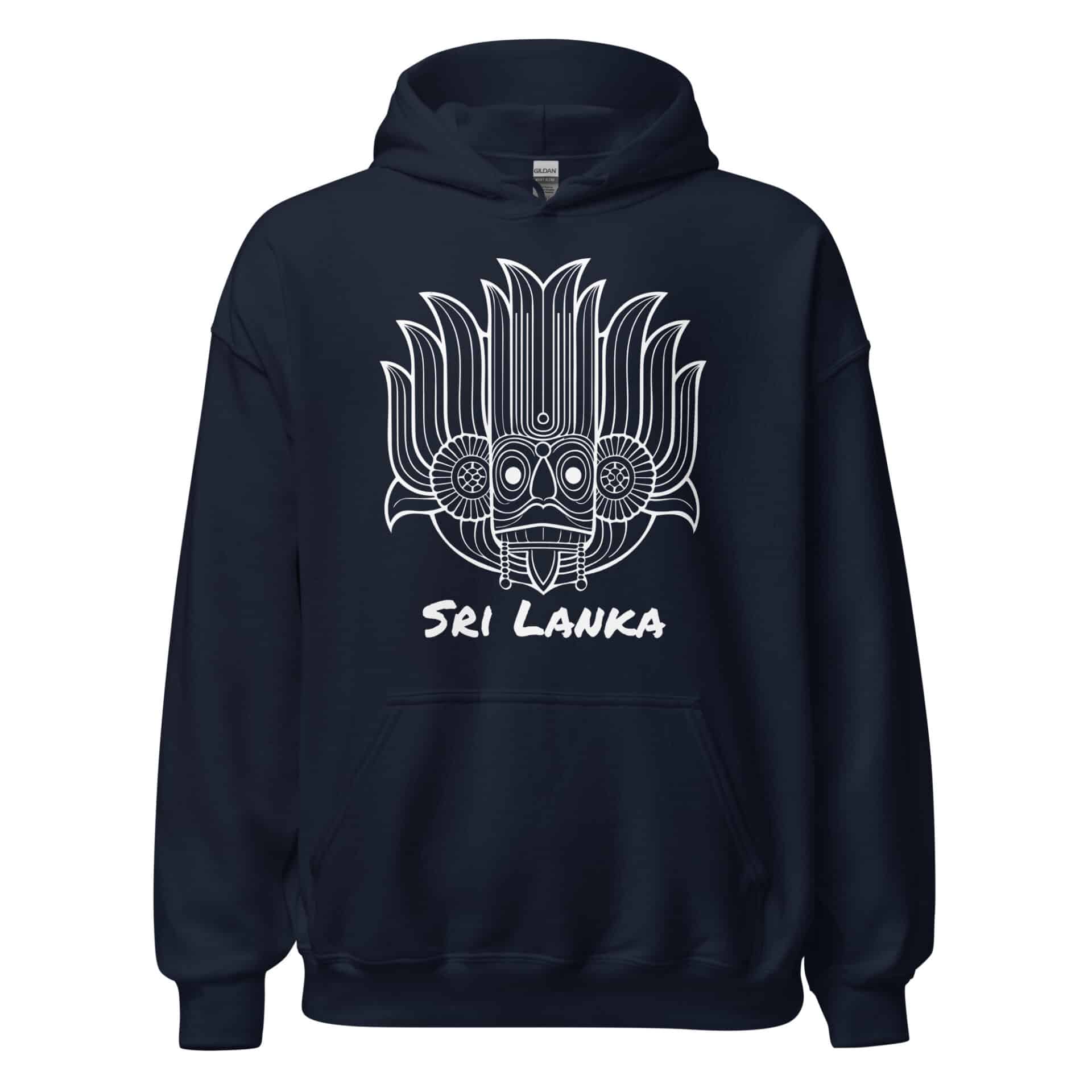 Sri Lankan Yaka Hoodie worn in urban setting
