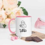 Elegant Lotus Design Ceramic Mug – Amma edition