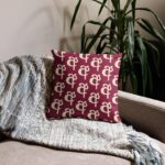 Sri Lankan Pillows Collection – Red Sinhala Ligature Pillow