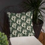 Elegant Sinhala Ligature Pillow for Modern Sri Lankan Decor