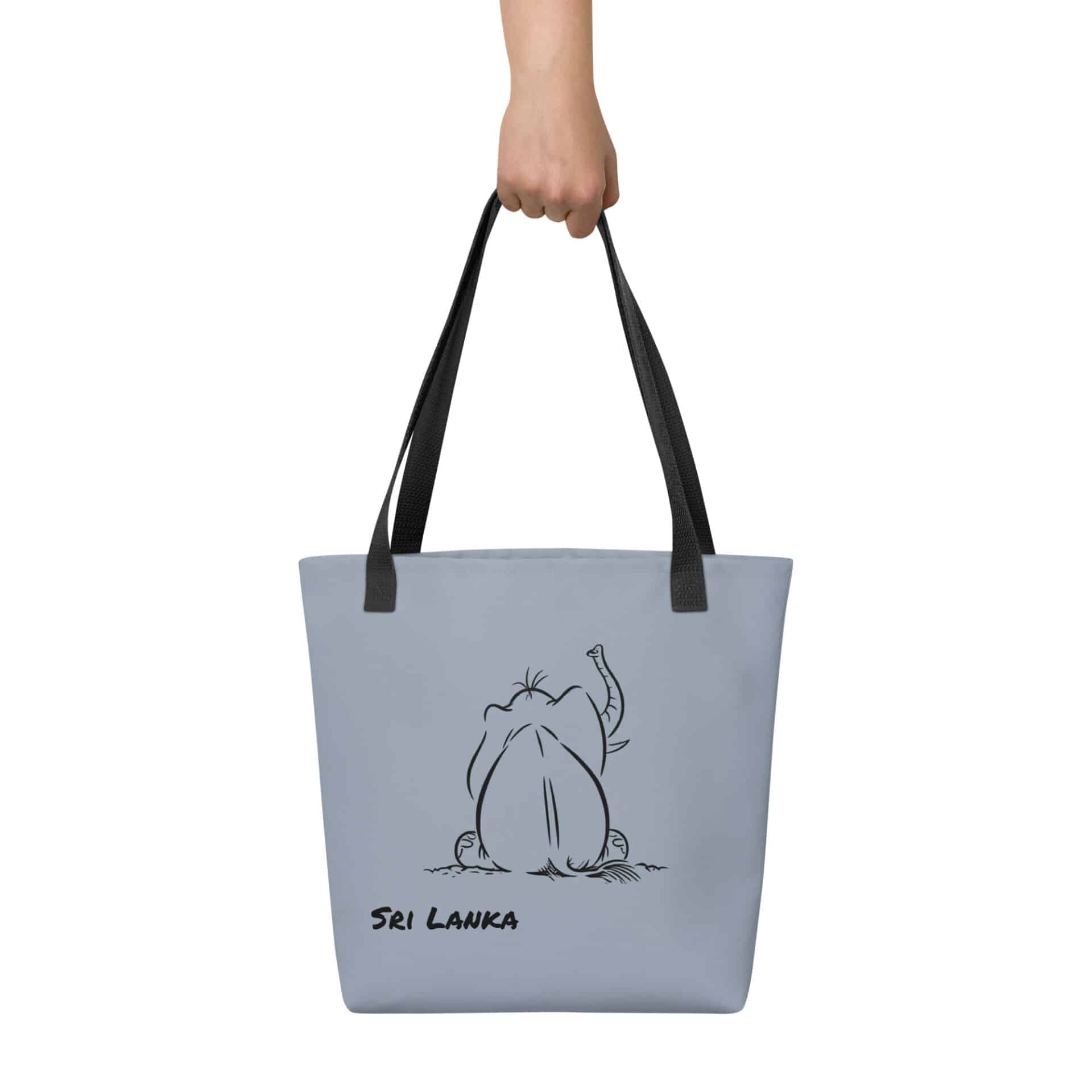 Seated Elephant Tote Bag – Sri Lankan Merch