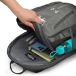 Open Sri Lankan Flag Lion Backpack with laptop sleeve visible