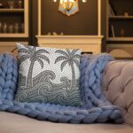 Premium quality Sri Lankan Merch pillow with coastal design