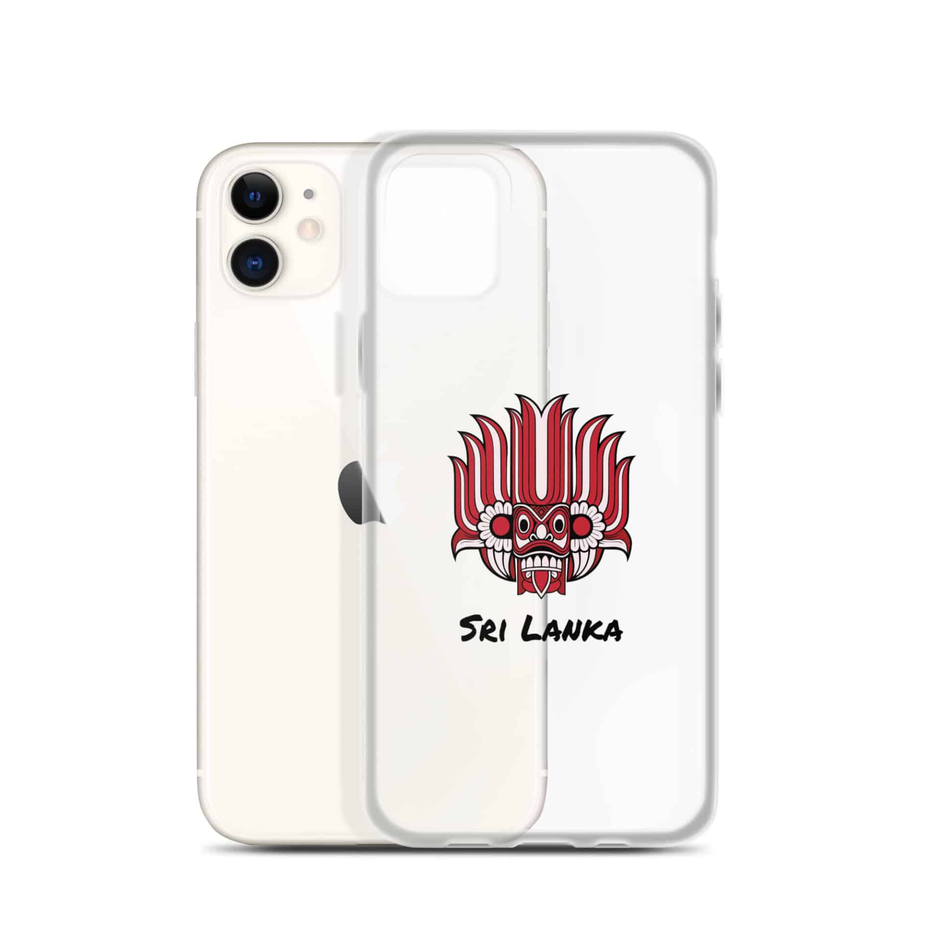 Durable and stylish Sri Lankan Yaka Clear Case on a white background.