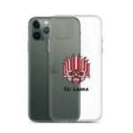 Back of an iPhone protected by the Sri Lankan Yaka Clear Case.