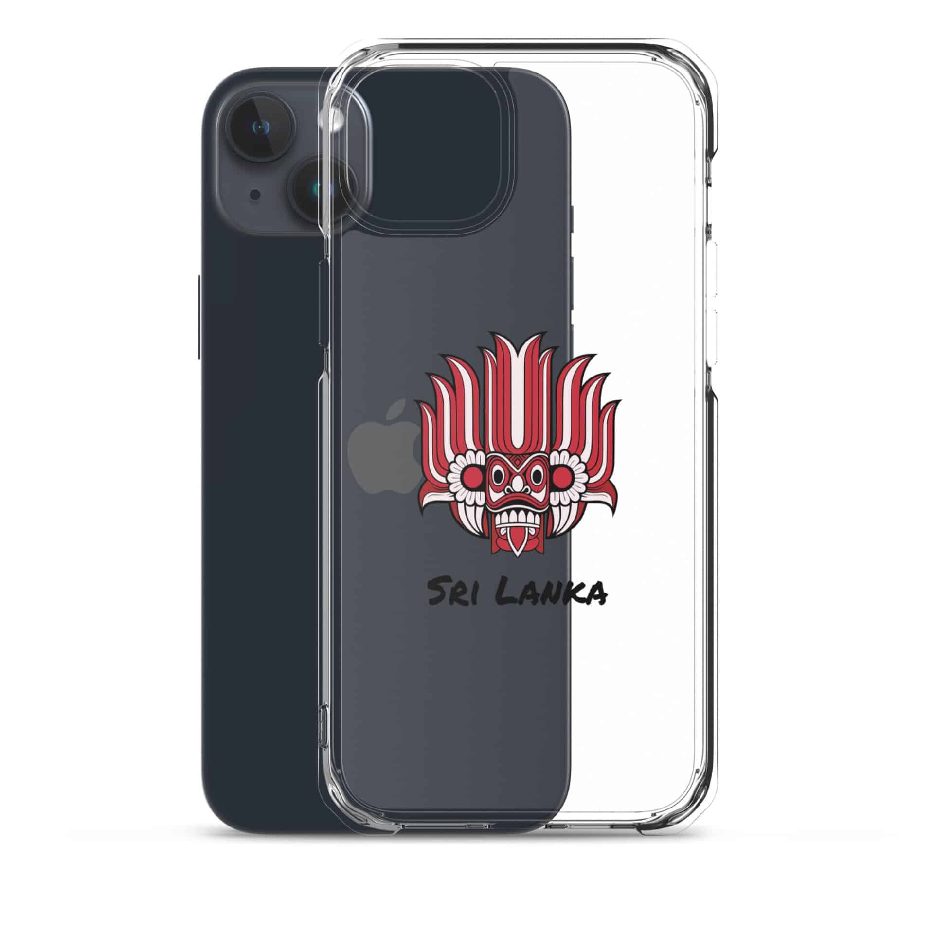 The beautiful contrast of the colourful Yaka design against a dark iPhone.