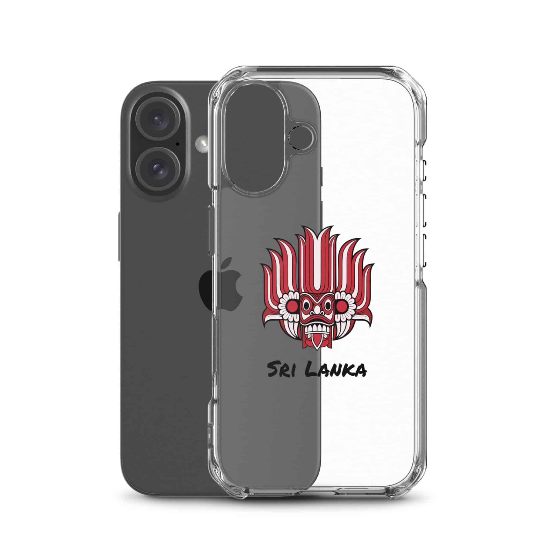 A meaningful gift for family abroad: the Colourful Sri Lankan Yaka Clear Case.