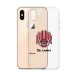 The Colourful Sri Lankan Yaka Clear Case paired with a matching tote bag.