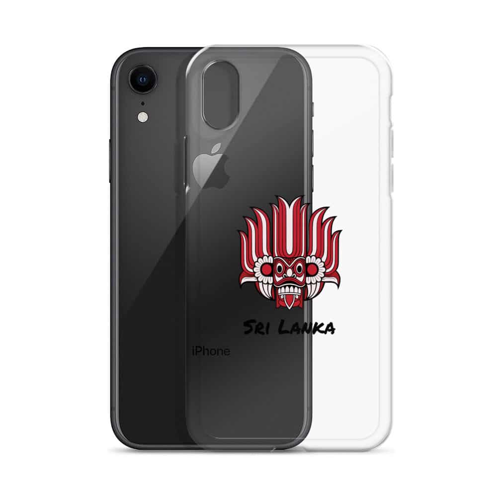 Durable polycarbonate back of the Sri Lankan Yaka Clear Case providing rigid protection.