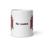 Traditional Yaka Mug featuring Sri Lankan cultural artwork