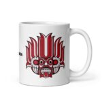 Vibrant Yaka Mug with colourful traditional Sri Lankan mask design