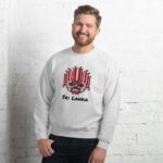 Sri Lankan Yaka Sweatshirt showcasing cultural folklore design, a unique piece of Sri Lankan Sweatshirts apparel
