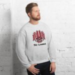 Soft air-jet spun yarn Sri Lankan Yaka Sweatshirt from premium Sri Lankan Merch collection, comfortable and warm