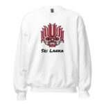Sri Lankan Yaka Sweatshirt with double-needle stitched details, a quality garment in our Sri Lankan Merch range