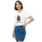 Wild Lanka Women's Crop Top on model Sri Lankan gifts option