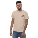 Keep It Lankan Embroidered T-Shirt in neutral colours - comfortable Sri Lankan t-shirts
